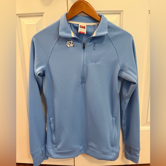 Nike Carolina Blue North Carolina UNC Tar Heels Quarter Zip Size Small - Picture 1 of 10
